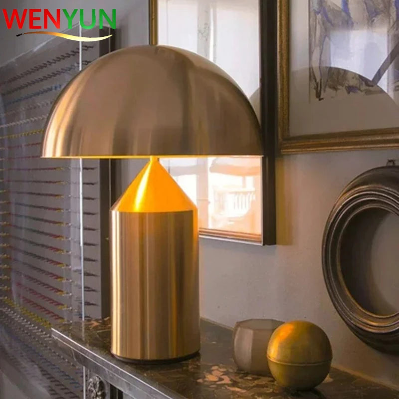 Luxury Modern Mushroom LED Table Lamp Nordic Design Eye Protection Light for Living Room Bedroom Study High-end Home Decor