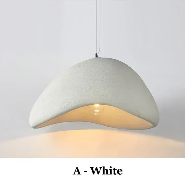 Home Decor Wabi Sabi Resin Pendant Lamp Hanging Lving Room Hallway Restaurants Kitchen Island Indoor LED Suspension Lighting