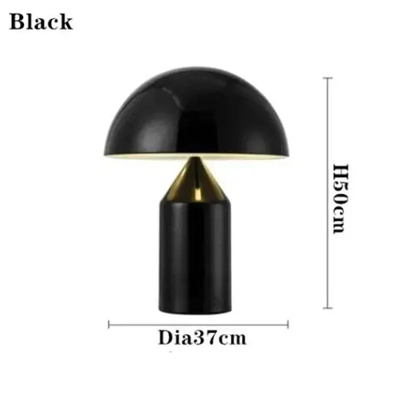 Luxury Modern Mushroom LED Table Lamp Nordic Design Eye Protection Light for Living Room Bedroom Study High-end Home Decor