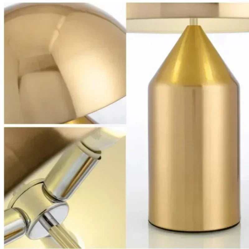 Luxury Modern Mushroom LED Table Lamp Nordic Design Eye Protection Light for Living Room Bedroom Study High-end Home Decor