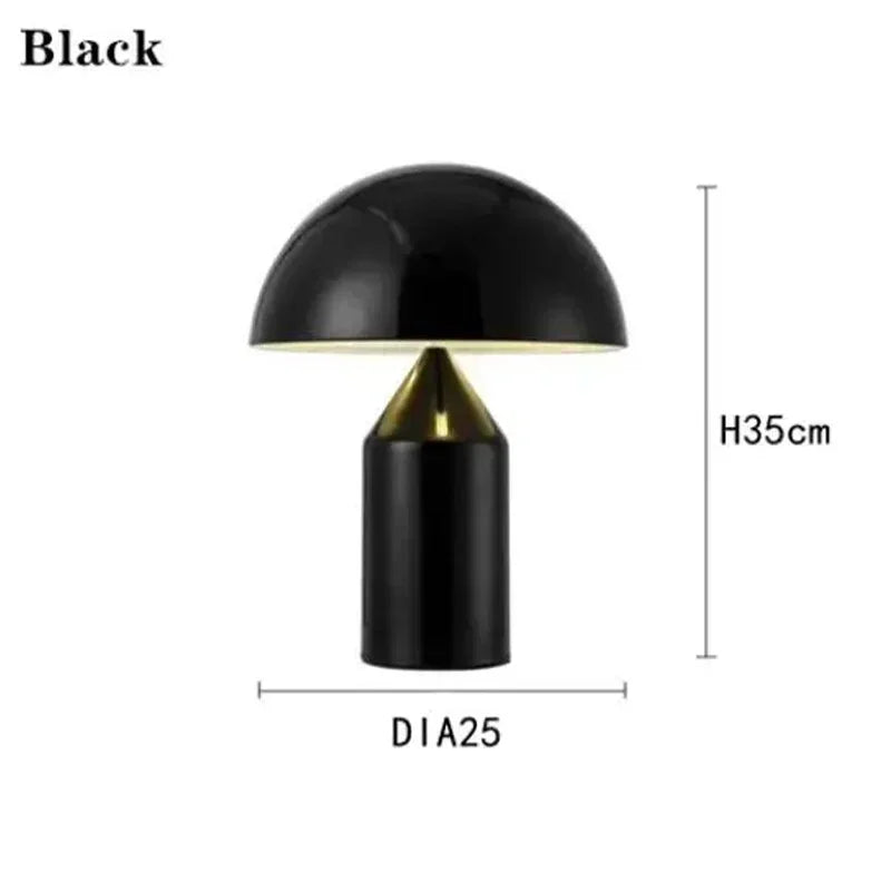 Luxury Modern Mushroom LED Table Lamp Nordic Design Eye Protection Light for Living Room Bedroom Study High-end Home Decor