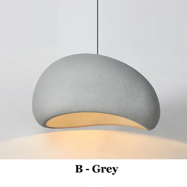 Home Decor Wabi Sabi Resin Pendant Lamp Hanging Lving Room Hallway Restaurants Kitchen Island Indoor LED Suspension Lighting