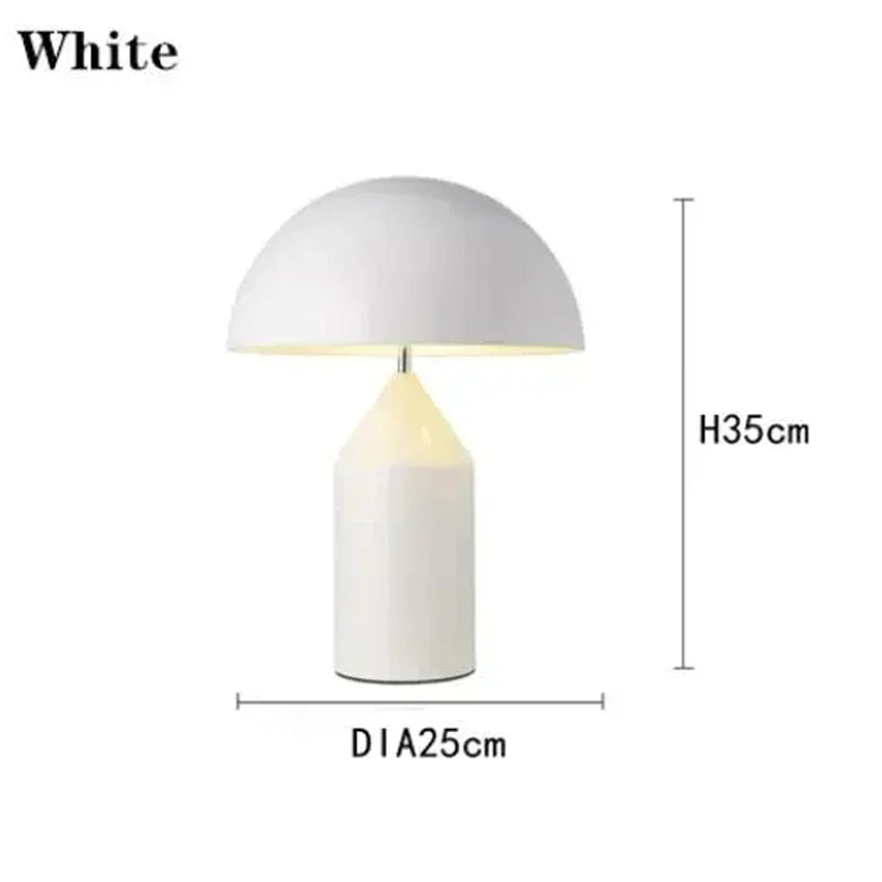 Luxury Modern Mushroom LED Table Lamp Nordic Design Eye Protection Light for Living Room Bedroom Study High-end Home Decor