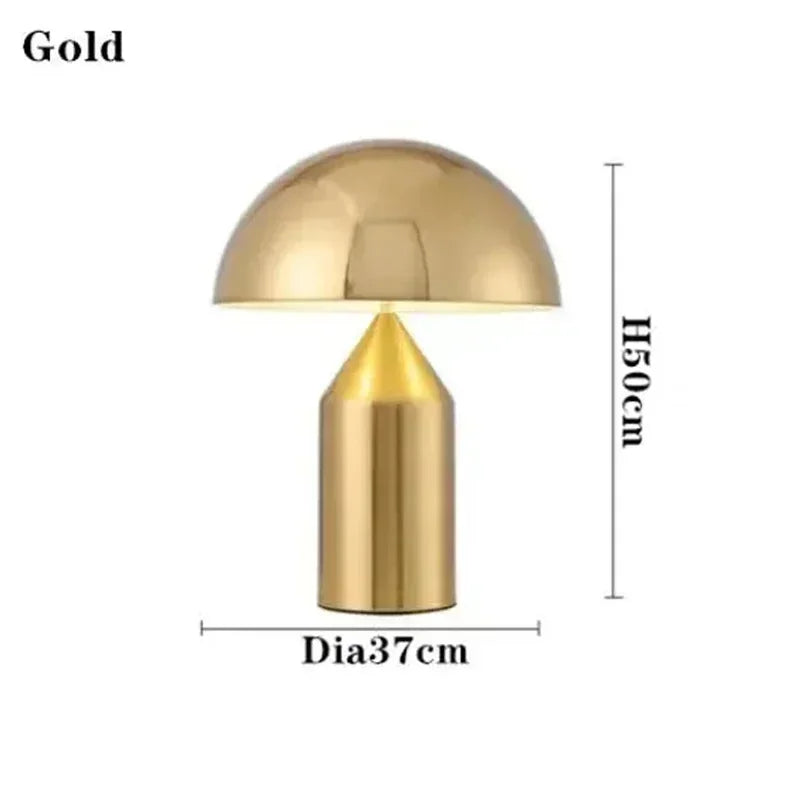 Luxury Modern Mushroom LED Table Lamp Nordic Design Eye Protection Light for Living Room Bedroom Study High-end Home Decor
